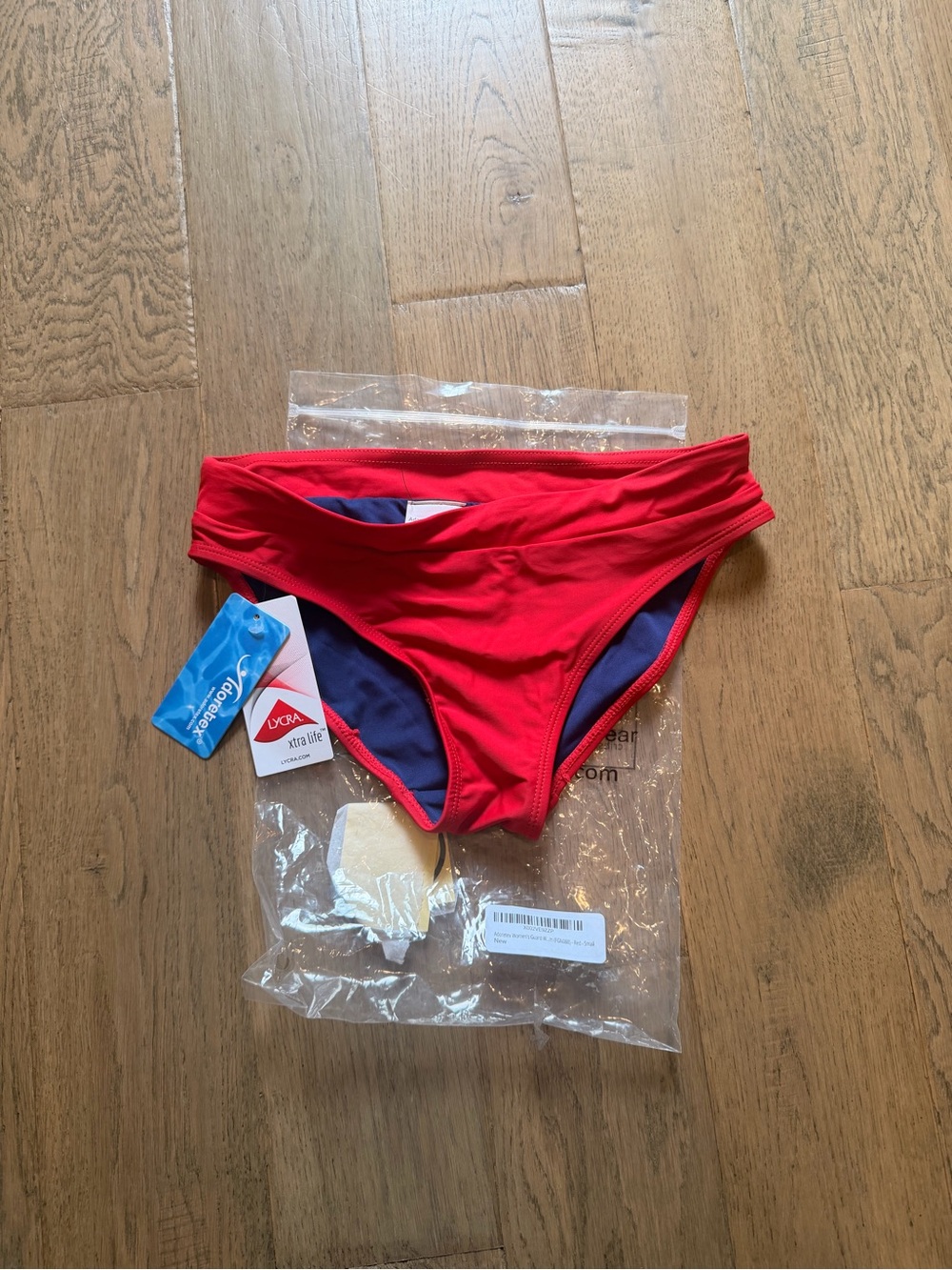 Lifeguard Adore Red and Navy Swim Bottoms